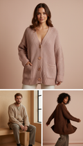 Relaxed Fit Knit Cardigan